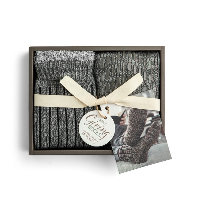 Gray Men's Slipper Socks - Giving Collection