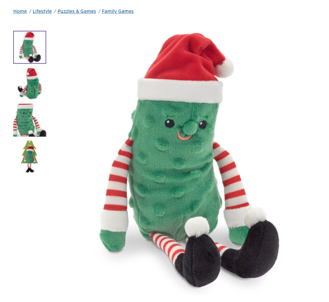 In a Pickle Hide and Seek Plush With Sound